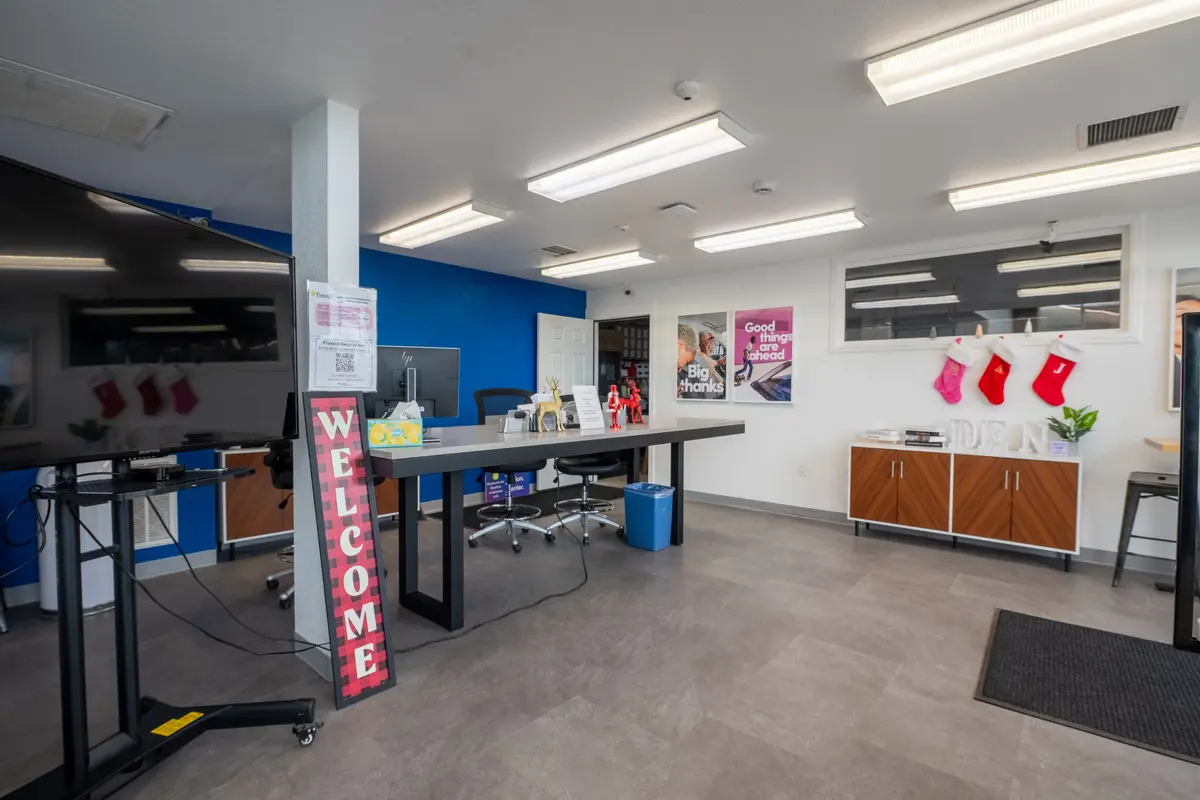 Completed retail and office fit-out with new casework, lighting and flooring